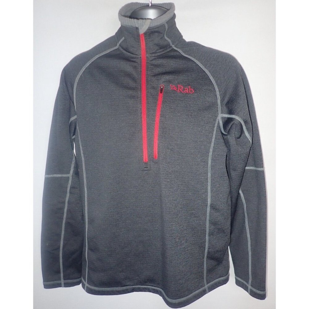 RAB Nucleus Pull-On Men’s Large gray 1/4 Zip Collar Fleece Long Sleeve Gorpcore